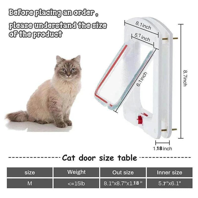 Locking Cat DoorDescription:
Tired of your cat scratching at the door? Give them the freedom they crave while keeping your home secure with this easy-to-use 4-way locking cat door.
Regal Pet PalaceRegal Pet PalaceLocking Cat Door