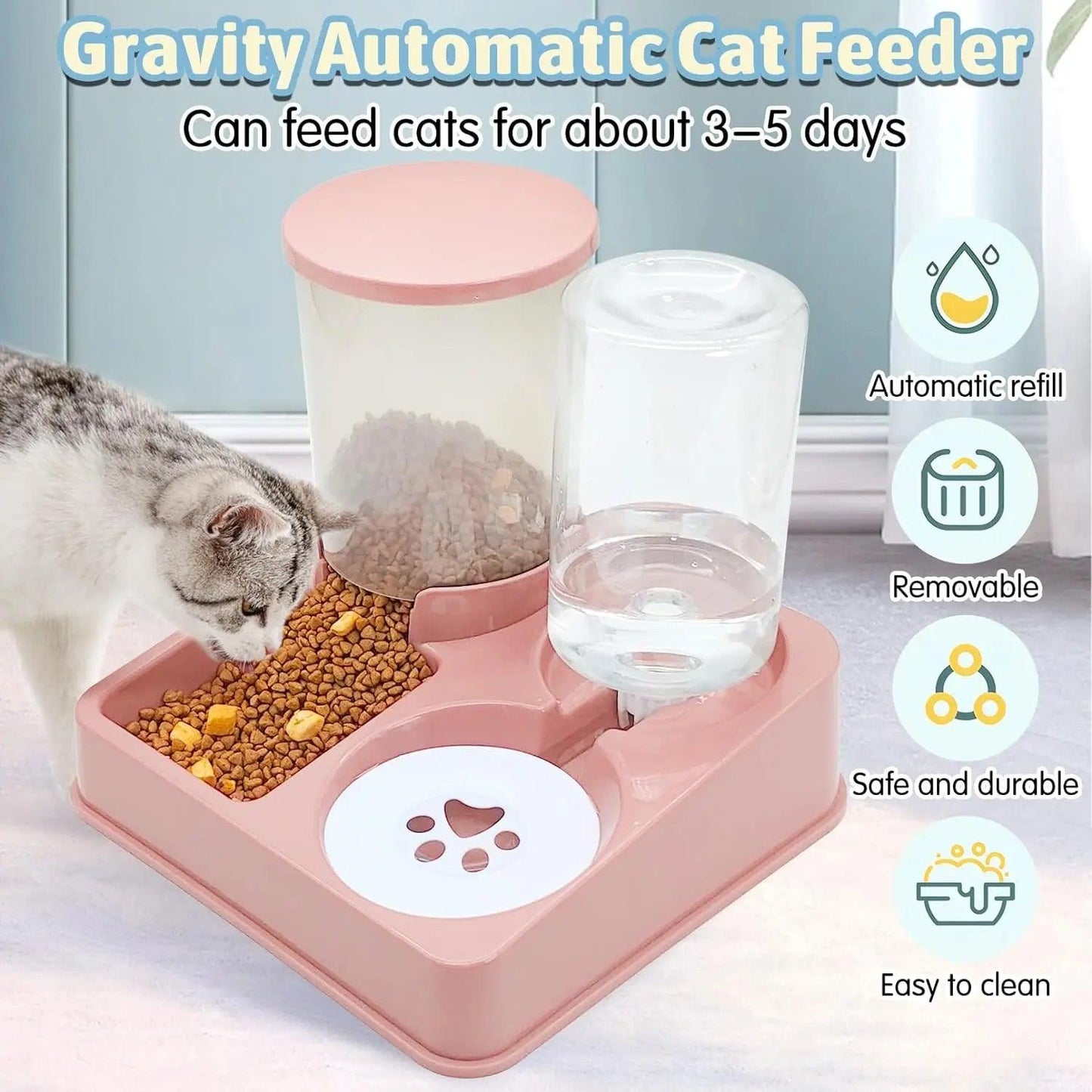 2-in-1 Automatic Pet Feeder