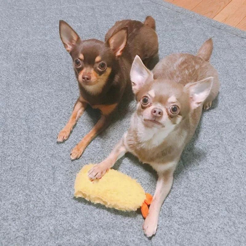 Tempura Shrimp Plush Dog Toy