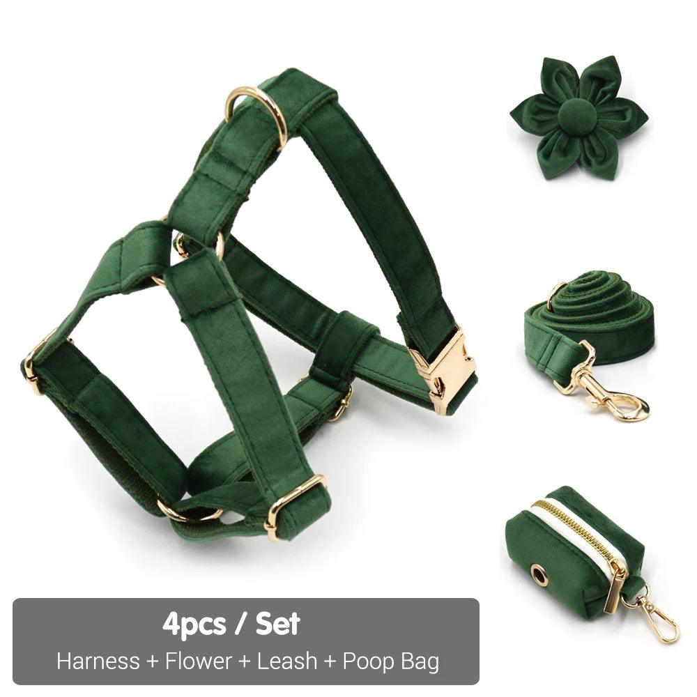 Personalized Velvet Dog Collar