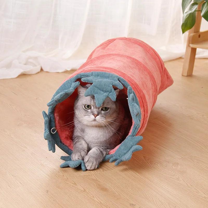 Collapsible Cat Tunnel Bed