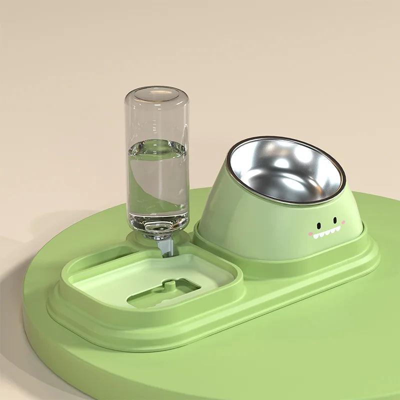 3-in-1 Tilted Pet Bowl