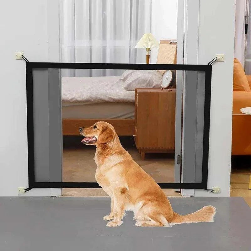 Foldable Mesh Pet GateDescription:
Keep your pet safe without sacrificing space! This breathable mesh barrier is perfect for blocking stairs, doorways, or rooms, creating a secure and coRegal Pet PalaceRegal Pet PalaceFoldable Mesh