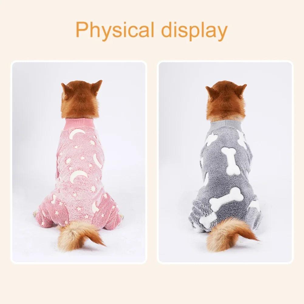 Soft Fleece Dog Pajama Onesie