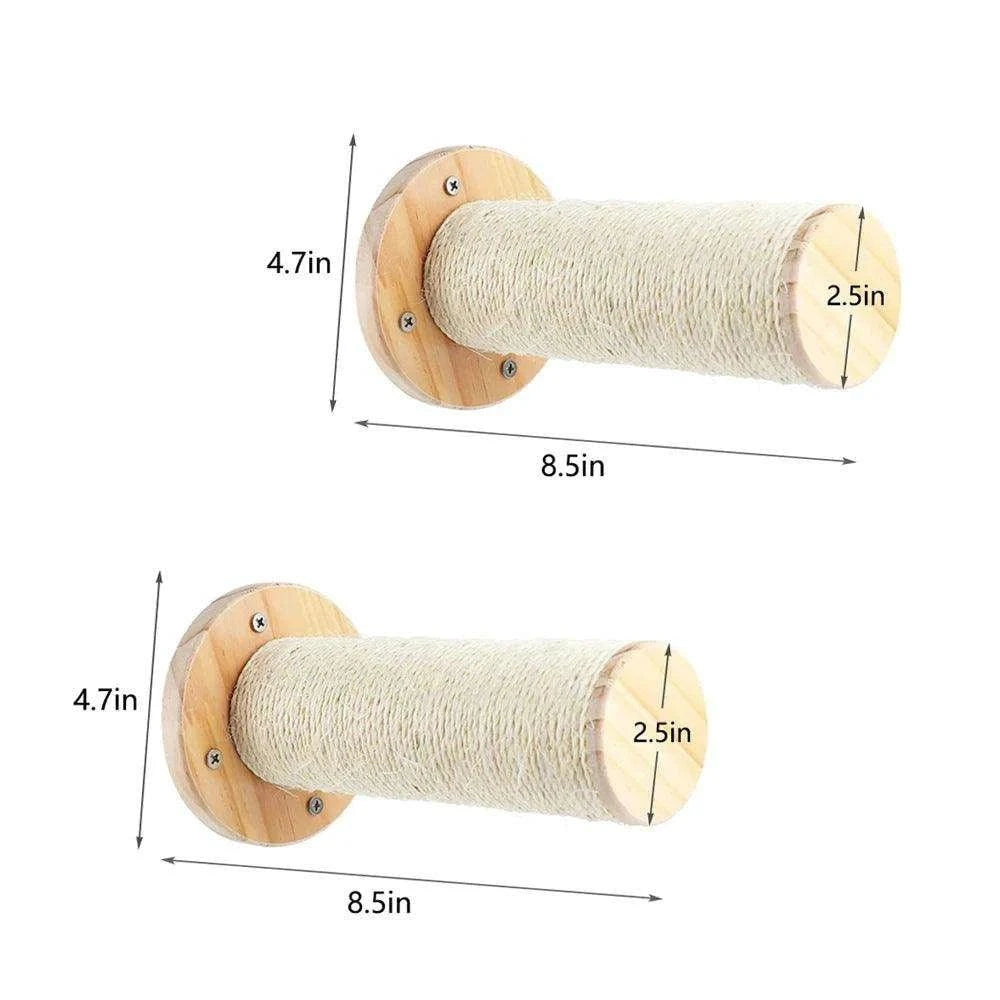 Wall-Mounted Cat Climbing ShelfDescription:
Elevate your cat’s playtime with this four-step wall-mounted stairway. Perfect for climbing, scratching, and resting, it transforms any wall into a verRegal Pet PalaceRegal Pet PalaceWall-Mounted Cat