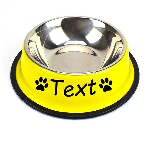 Personalized Pet Stainless Steel Bowl