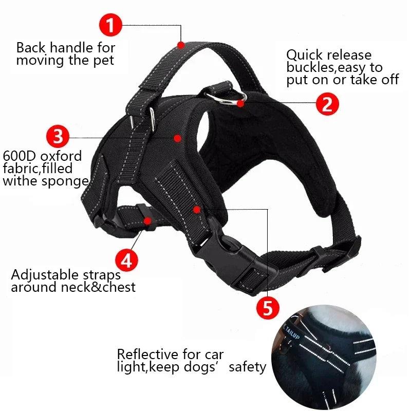 Adjustable Nylon Dog Harness