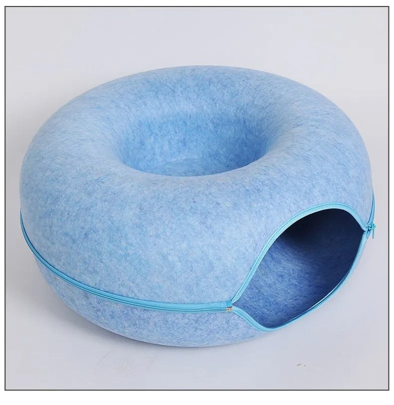 2-in-1 Cozy Cat Tunnel