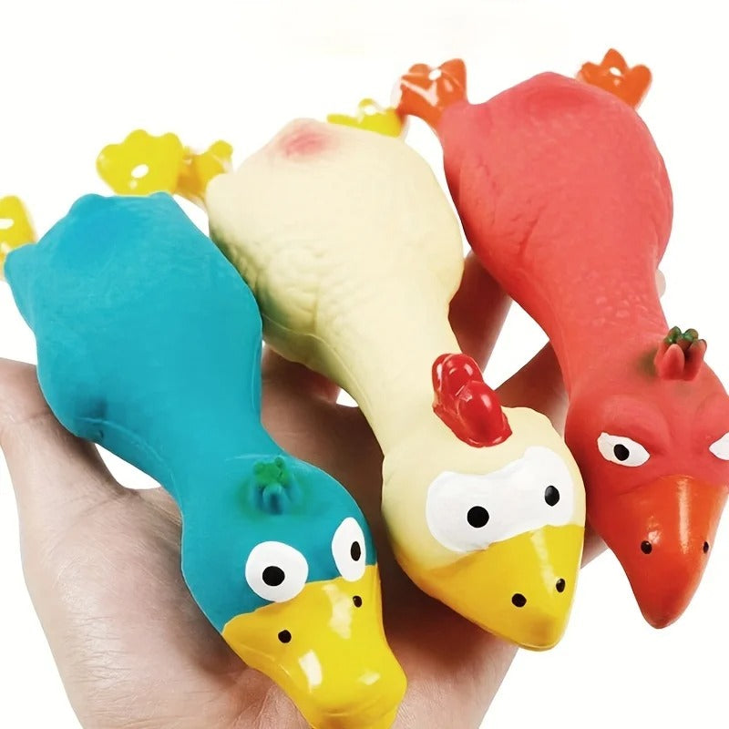 Cooing Chicken Dog Toy