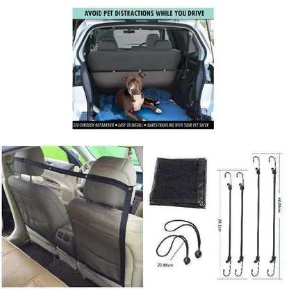 Car Pet Safety BarrierDescription:

Protect your pet and passengers on the road! This durable, anti-collision pet fence ensures your dog stays safe and secure in the car while keeping disRegal Pet PalaceRegal Pet PalaceCar Pet Safety
