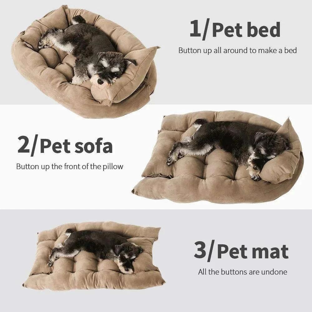 3-in-1 Cozy Pet BedDescription:

Give your pet the ultimate comfort! This multifunctional 3-in-1 bed transforms into a mat, sofa, or nest—perfect for cuddly naps in every season.

BeneRegal Pet PalaceRegal Pet Palace3-in-1 Cozy Pet Bed