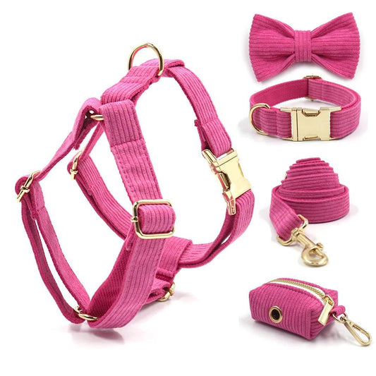 Luxury Hot Pink Dog Harness