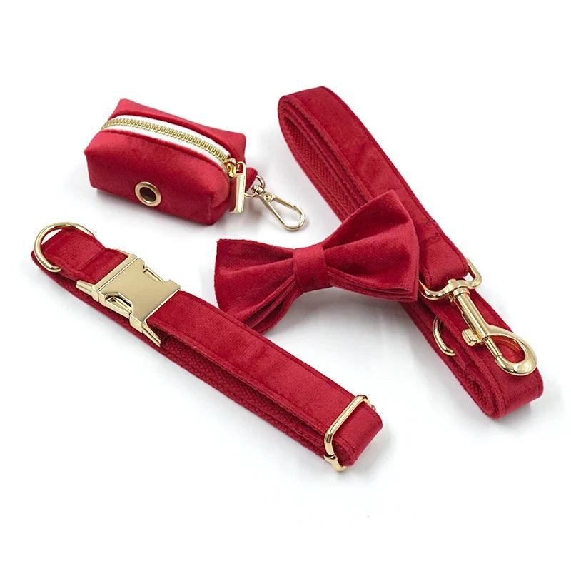 Luxurious Red Velvet Harness