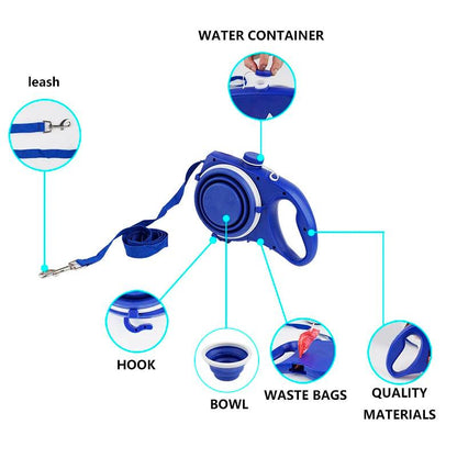 4-in-1 Retractable Dog Leash
