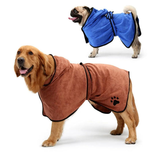 Super Absorbent Dog Bathrobe