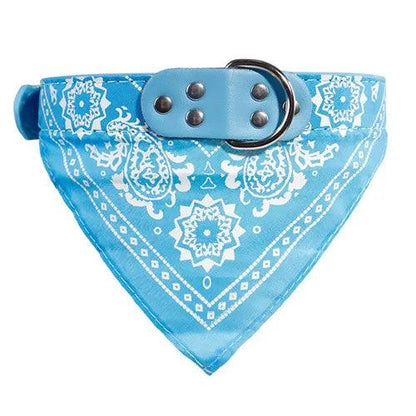 Adjustable Leather Dog Bandana