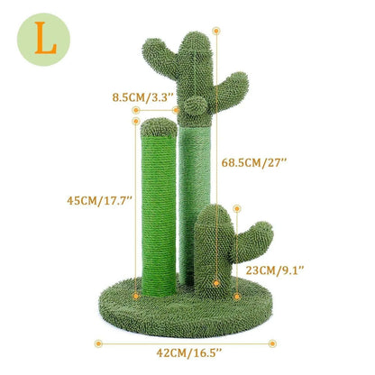 Cactus Cat Tree ToyDescription:
Your cat’s new favorite hangout! This playful cactus-themed cat tree features a scratching post, ball toy, and cozy mushroom condo—perfect for climbing,Regal Pet PalaceRegal Pet PalaceCactus Cat Tree