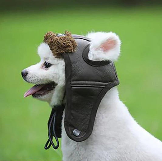 Cozy Winter Dog Pilot Hat