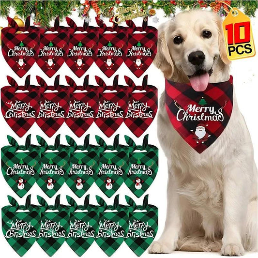 Christmas Dog Bandana Set