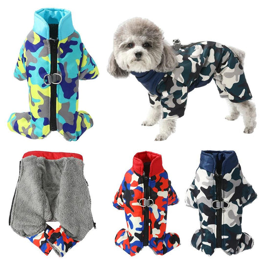 Waterproof Fleece Dog Jumpsuit