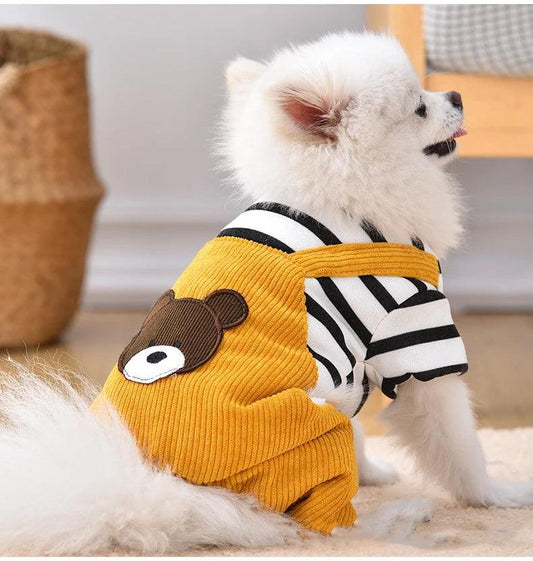 Cozy Corduroy Dog Jumpsuit