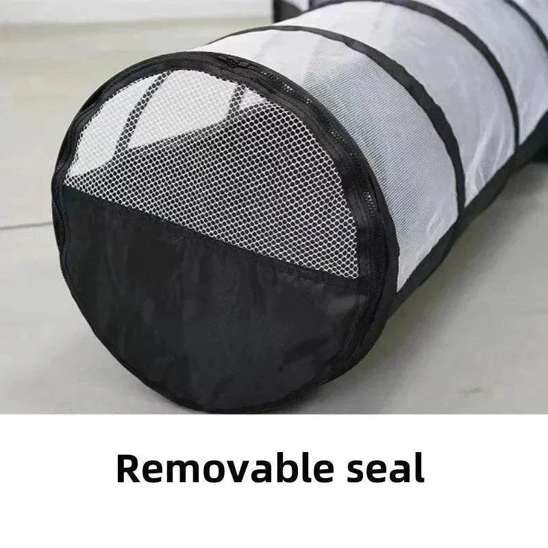 Foldable Cat Tunnel SetDescription:

Transform your cat's playtime with this foldable two-piece tunnel set. Perfect for curious cats and small pets, offering hours of entertainment and comRegal Pet PalaceRegal Pet PalaceFoldable Cat Tunnel