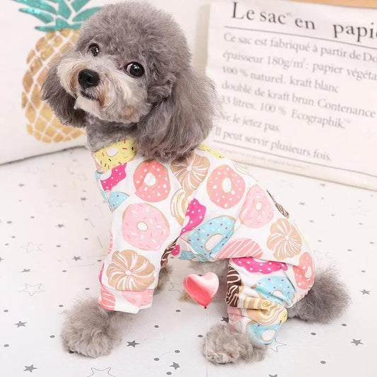 Cotton Print Pet Jumpsuit