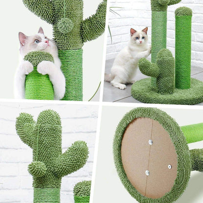 Cactus Cat Scratcher PostDescription:
Transform your cat’s scratching routine into fun! This cactus-shaped cat scratcher features three scratching poles and a dangling interactive ball—perfeRegal Pet PalaceRegal Pet PalaceCactus Cat