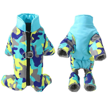 Waterproof Fleece Dog Jumpsuit
