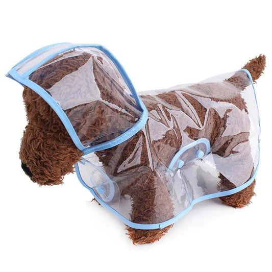 Transparent Dog Raincoat Poncho