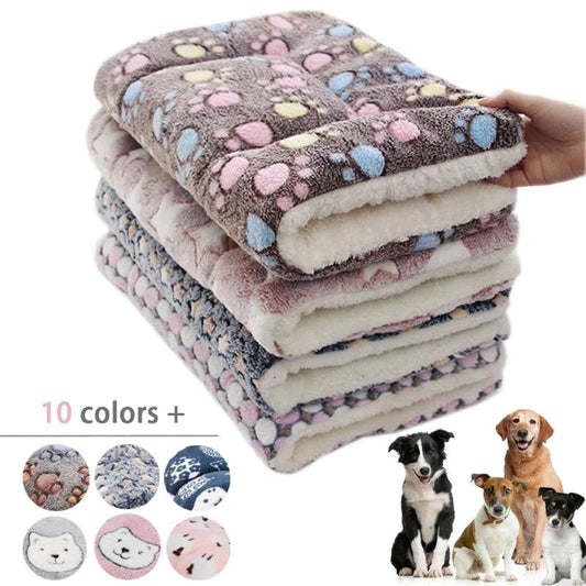 Cozy Bear Pattern Pet Bed