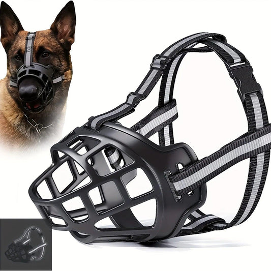 Adjustable Reflective Dog Muzzle