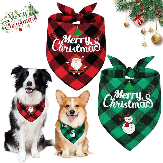 Christmas Dog Bandana Scarf