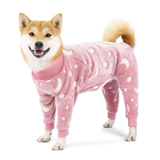 Soft Fleece Dog Pajama Onesie
