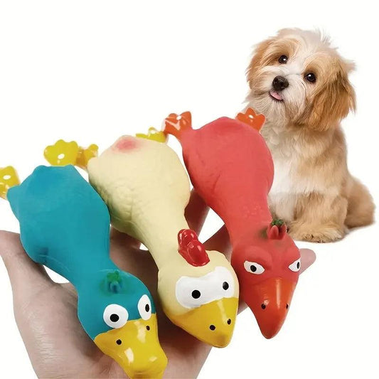 Cooing Chicken Dog Toy