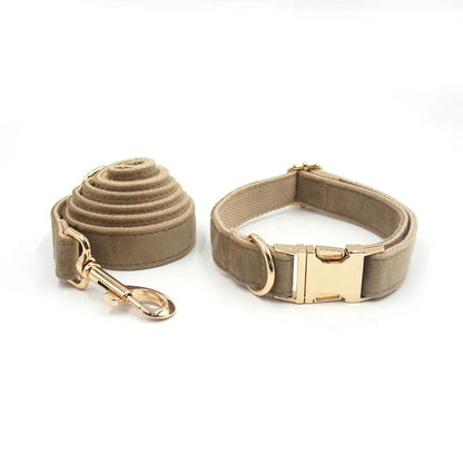 Soft Velvet Pet Harness Set