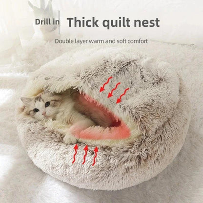 Cozy Plush Cat Nest