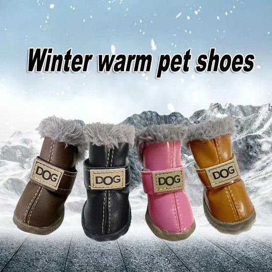 Plush Winter Dog Booties