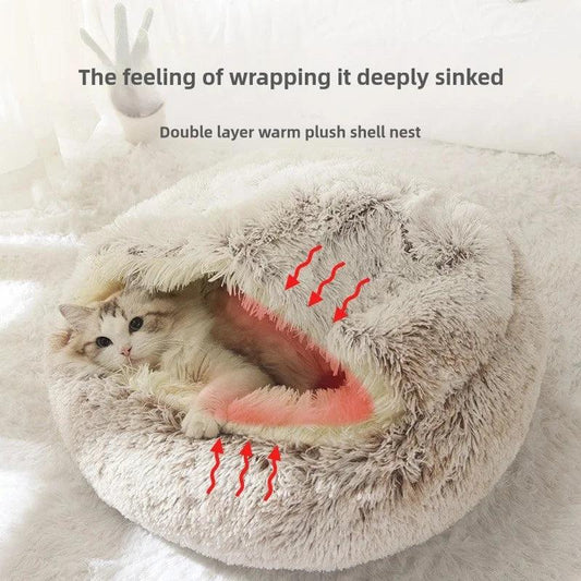 Cozy Plush Cat Nest