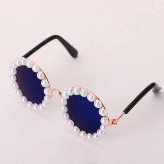 Elegant Pearl Pet Glasses