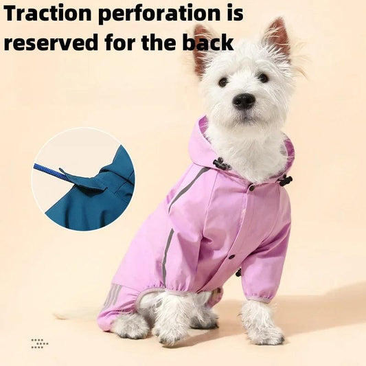 Reflective Waterproof Dog Raincoat