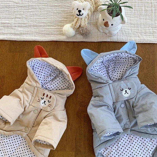 Cute Polka Dot Dog Coat