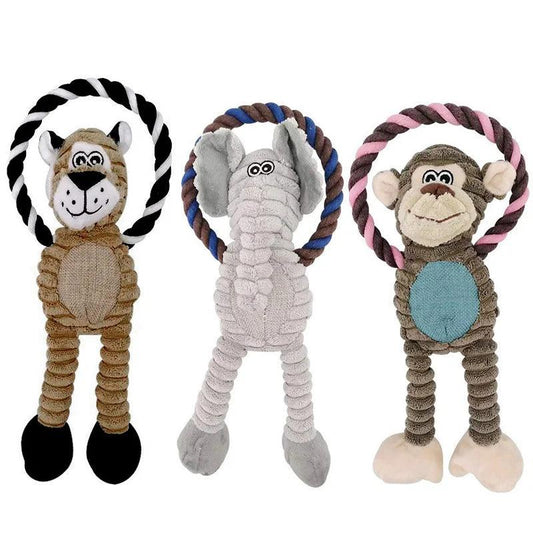 Squeaky Monkey Dog Toy