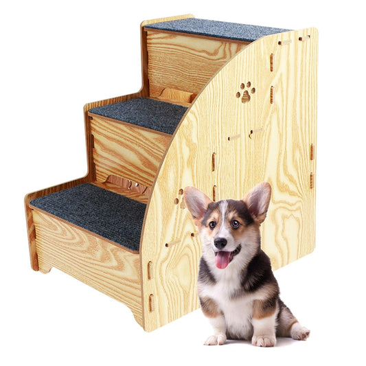 3-Tier Pet Stairs for Dogs