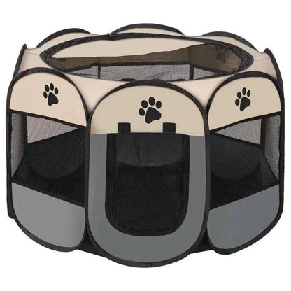 Foldable Octagonal Pet PlaypenDescription:

Give your pet a cozy, secure space! This foldable octagonal pet tent is perfect for play, rest, or as a safe maternity room for dogs and cats.

BenefitRegal Pet PalaceRegal Pet PalaceFoldable Octagonal