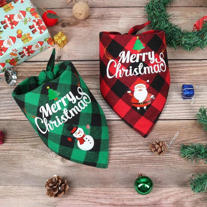 Christmas Dog Bandana Scarf