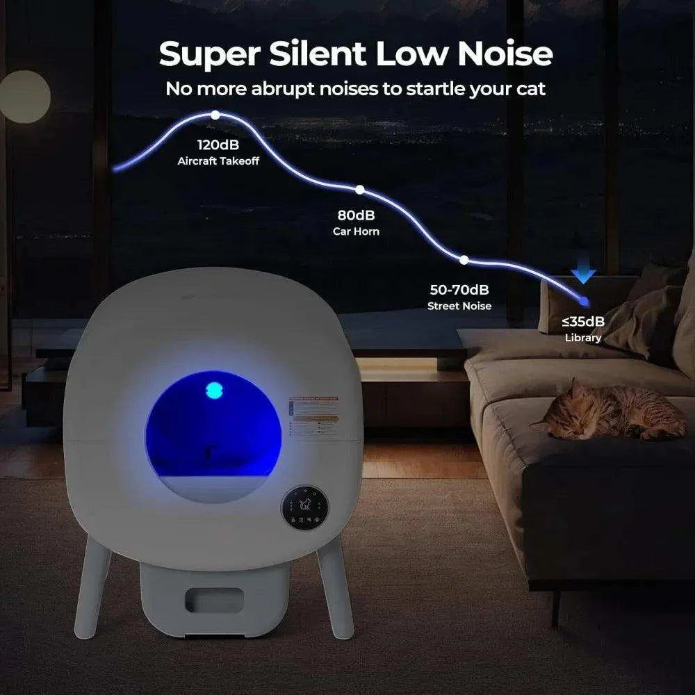Smart Automatic Self-Cleaning LitterDescription:

Say goodbye to scooping! This self-cleaning litter box keeps your home odor-free and fresh, giving your cat a clean space while you enjoy hassle-free mRegal Pet PalaceRegal Pet PalaceSmart Automatic Self-Cleaning