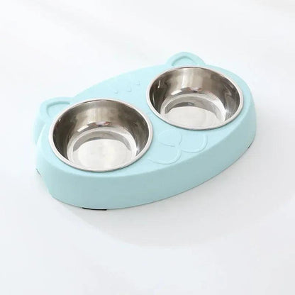 Macaron Double Pet Bowl Set