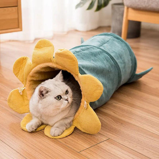 Collapsible Cat Tunnel Bed