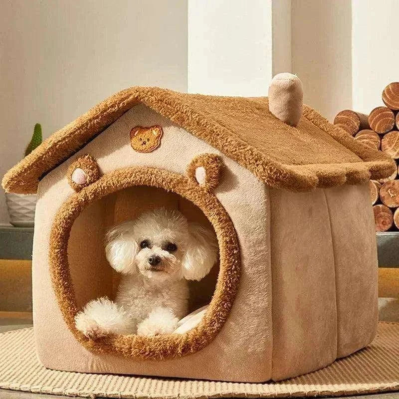 Folding Pet House & MattressDescription:

Give your pet a cozy retreat with this foldable house, designed for warmth and comfort during chilly winter months. Perfect for small to medium dogs anRegal Pet PalaceRegal Pet PalaceFolding Pet House